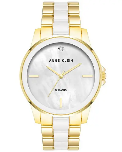 Anne Klein Ceramic Diamond 4120WTGB